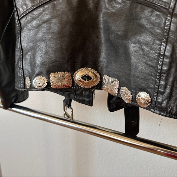 VINTAGE Branded Garments PREMIUM Leather Motorcycle Jacket, SIZE 36 - Picture 6 of 11
